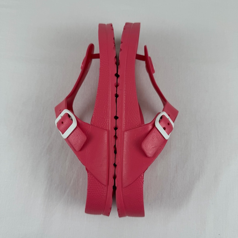 Birkenstock Womens 39  Coral Pink Gizeh‎ Eva Thong Sandals Slip On - Picture 16 of 16